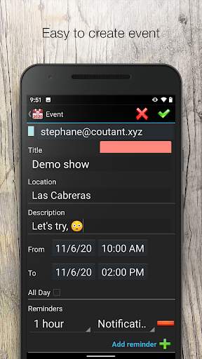 Calendar 2023, agenda screenshot 3
