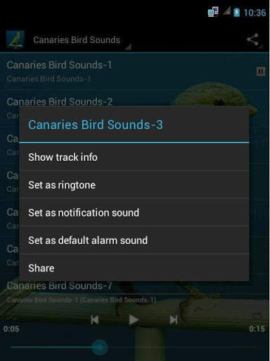 Canaries Bird Sounds स्क्रीनशॉट 2