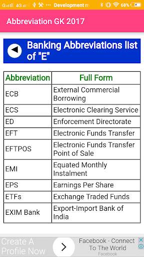 Abbreviation GK 2017 screenshot 3