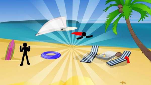 Stickman Death Beach screenshot 1