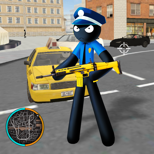 Amazing Police Stickman Rope Hero Gangster Vegas icon