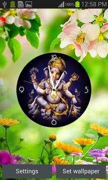 Ganesh Live Clock Wall Paper screenshot 6