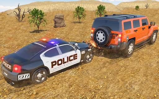 Offroad Jeep Prado Driving - Police Chase Games screenshot 8