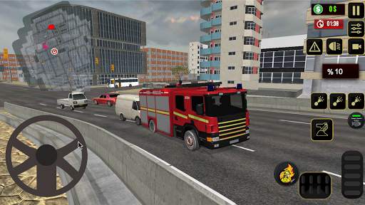 Fire Simulator Truck:City screenshot 2