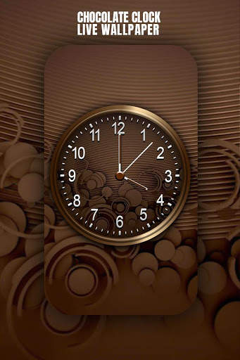 Chocolate Clock Live Wallpaper screenshot 2