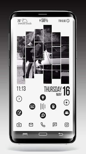 Black&White theme for Total Launcher screenshot 4