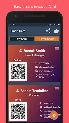 Smart Card - Digital Visiting Card with QR Code скриншот 4