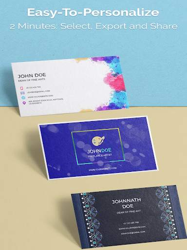 Business Card Maker, Templates स्क्रीनशॉट 17