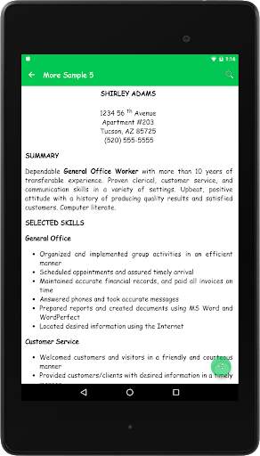 Resume Preparation Guide screenshot 8