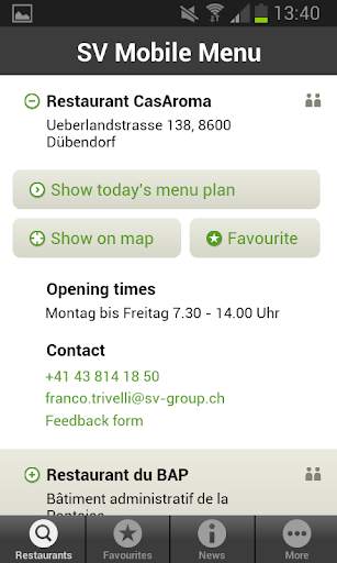 Mobile Menu screenshot 2