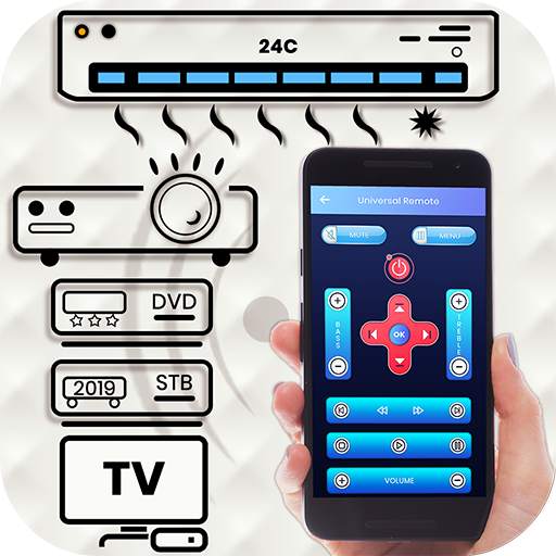 Universal Remote Control For All-Tv,Ac,Set Top Box 2.0
