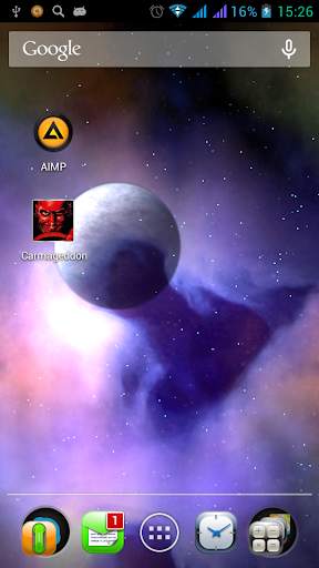 Live Wallpaper Space Planet screenshot 1