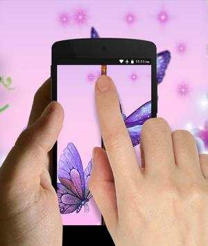 Butterfly Zipper Lock Screen screenshot 2