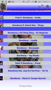 BEST OF STONEBWOY SONGS screenshot 7