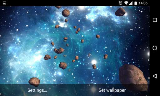Asteroids 3D Live Wallpaper HD screenshot 11