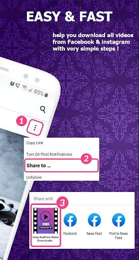 Video downloader for facebook and instagram screenshot 2