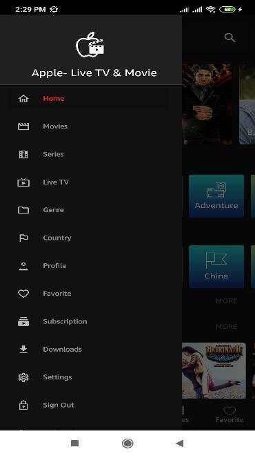 Apple Film -Live Tv & Movie screenshot 2