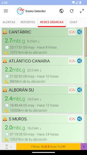 Sismo Detector screenshot 3
