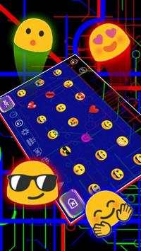 Live Neon Lines Keyboard Theme screenshot 3