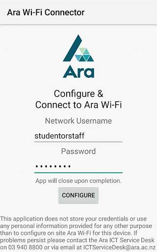 Ara Wifi Connector screenshot 2
