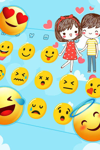Sweet Couple Love Keyboard स्क्रीनशॉट 3