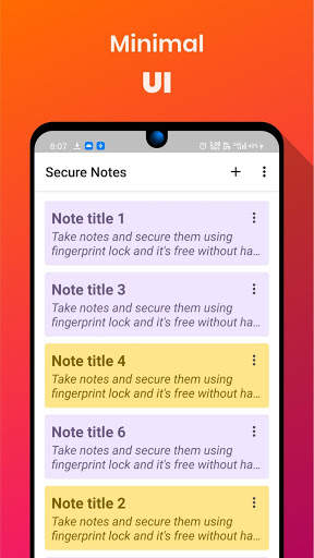 Secure Notes - 100% AD-FREE SECURE OFFLINE NOTEPAD screenshot 1