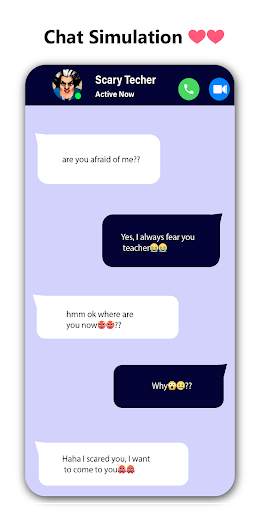 Scary Techer 📱 Video Call   Chat & talk screenshot 2