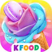 Rainbow Unicorn Rose Ice Cream - Cooking Games logo