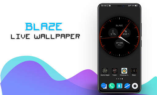 Blaze Clock Live Wallpaper screenshot 2