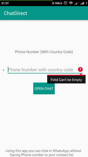 ChatDirect - Direct Chat to Whatsapp screenshot 3