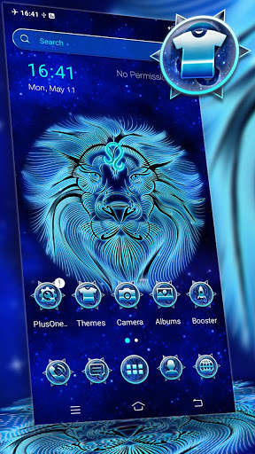 Leo Zodiac Sign Neon Launcher Theme screenshot 1