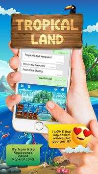 Tropical Lands New Keyboard Theme 3 تصوير الشاشة