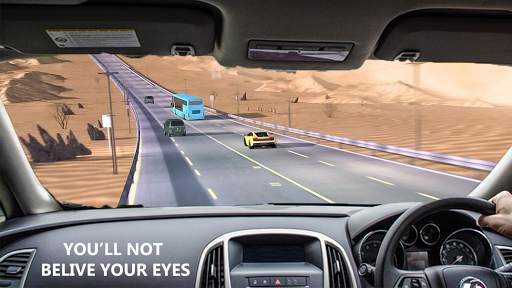 VR Highway Traffic Car Racer 360 screenshot 1