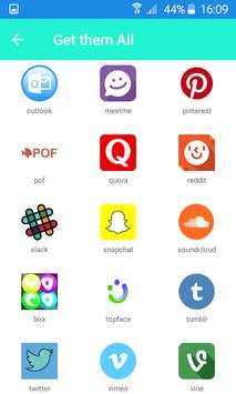 All social networks in one application 6 تصوير الشاشة