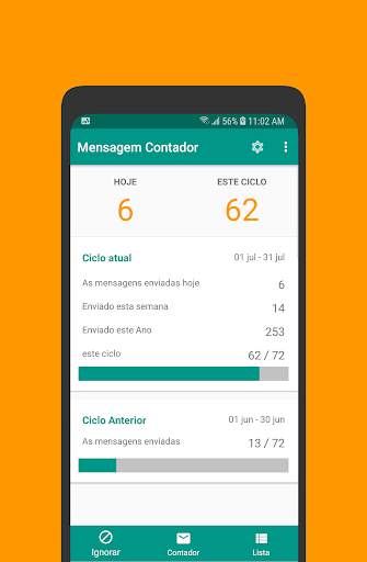 Mensagem Contador screenshot 1