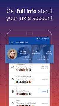 Followers & Unfollowers Analytics for Instagram screenshot 1
