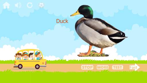 100 Animals and Birds for kids स्क्रीनशॉट 6