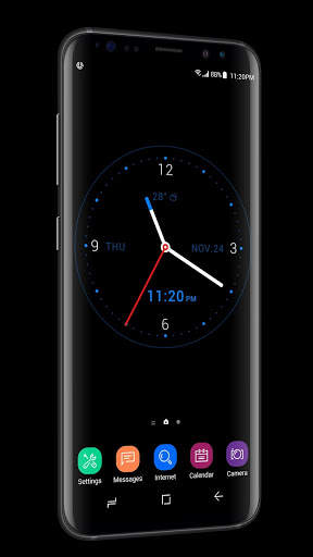 Black Watchface Live Wallpaper screenshot 3