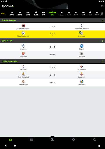 sporza voetbal screenshot 13