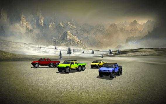 Offroad 6x6 Truck Snow Driving screenshot 1