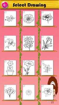 coloring flower game screenshot 1