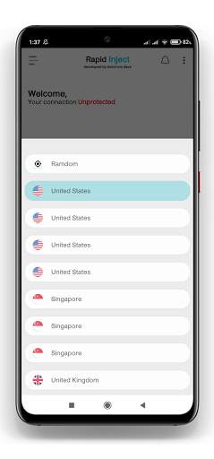Rapid Inject - Free SSH/SSL/HTTP Tunnel VPN screenshot 2