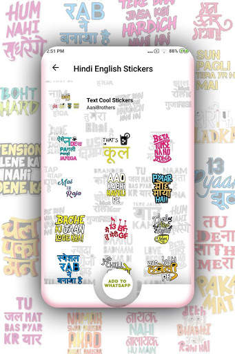 Hindi & English Stickers for Whatsapp screenshot 5