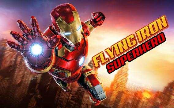 Flying Iron Superhero Flashlight Man Super Rescue screenshot 5