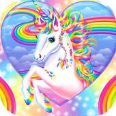 unicorn dress up and make up games logo