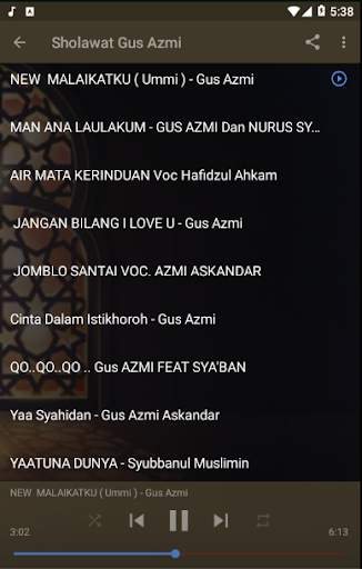Sholawat Gus Azmi Offline & Syubbanul Muslimin screenshot 2