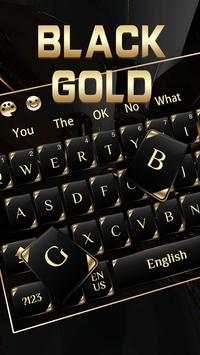 Black Gold Keyboard 2 تصوير الشاشة