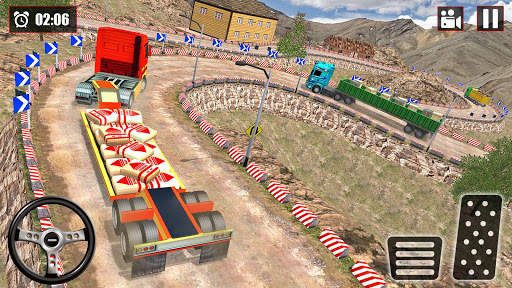 Offroad Snow Trailer Truck Driving Game 2020 screenshot 14
