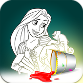 Coloring Princess icon