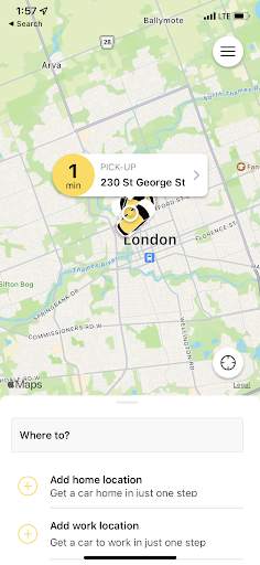 Yellow London Taxi Inc. screenshot 2